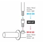 Mirror adapter - Thread Ø 10 mm right &gt; Ø 10 mm left