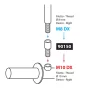 Mirror adapter - Thread Ø 8 mm right &gt; Ø 10 mm right