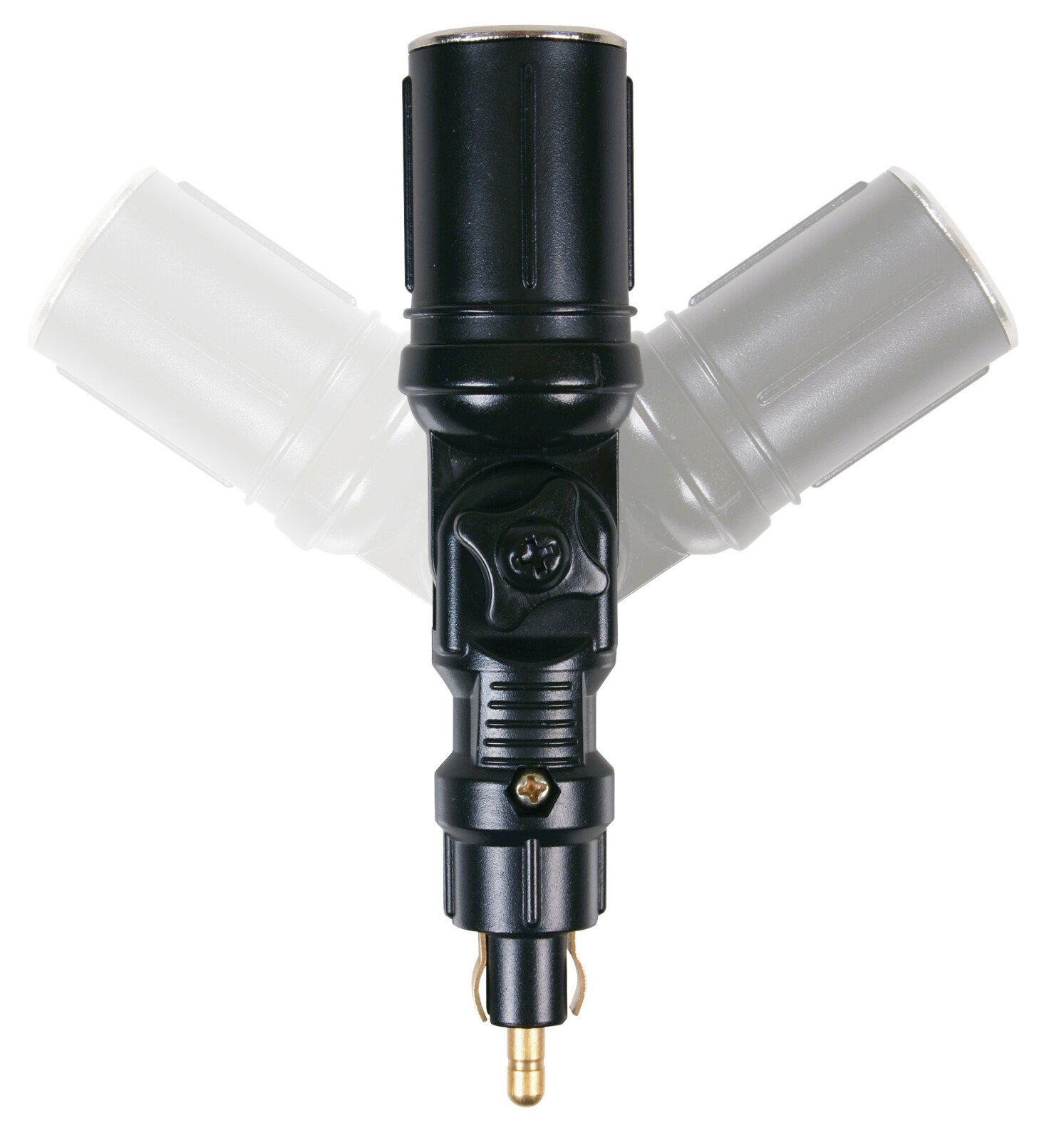 Adapter socket, 120° swivel joint 12/24V thumb