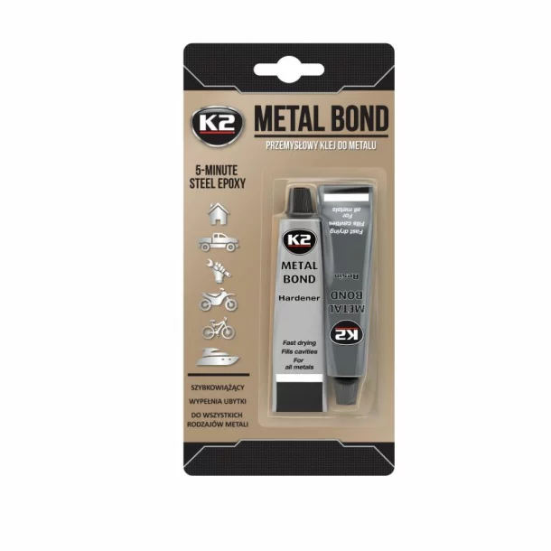 Epoxi ragasztó fémhez, kétkomponensű Metal Bond K2, 56g