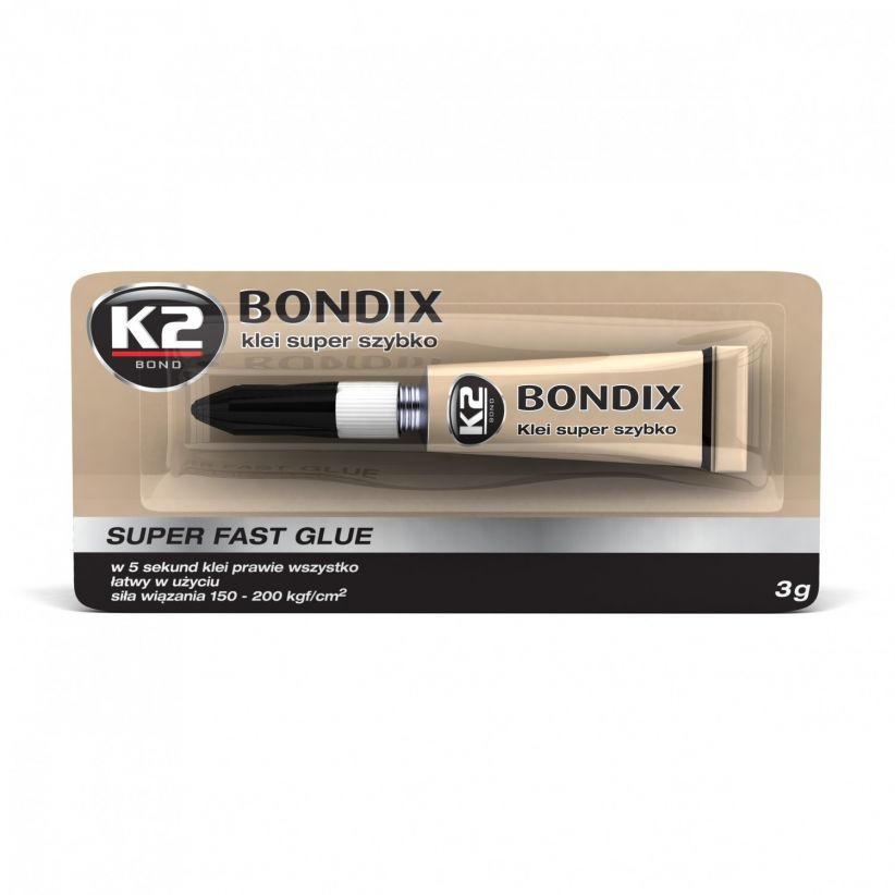Universal adhesive 5 sec - Bondix super fast glue 3g K2 thumb