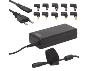 Univerzális laptop/notebook töltő adapter tápkábellel