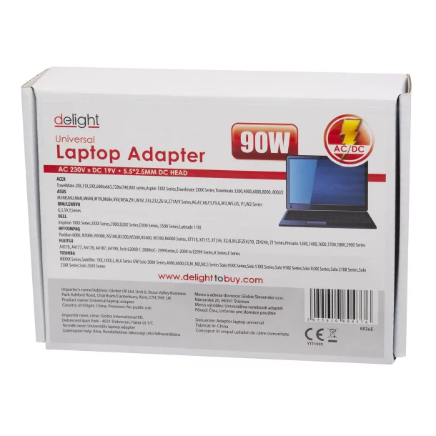 Universal laptop/notebook adapter with cable