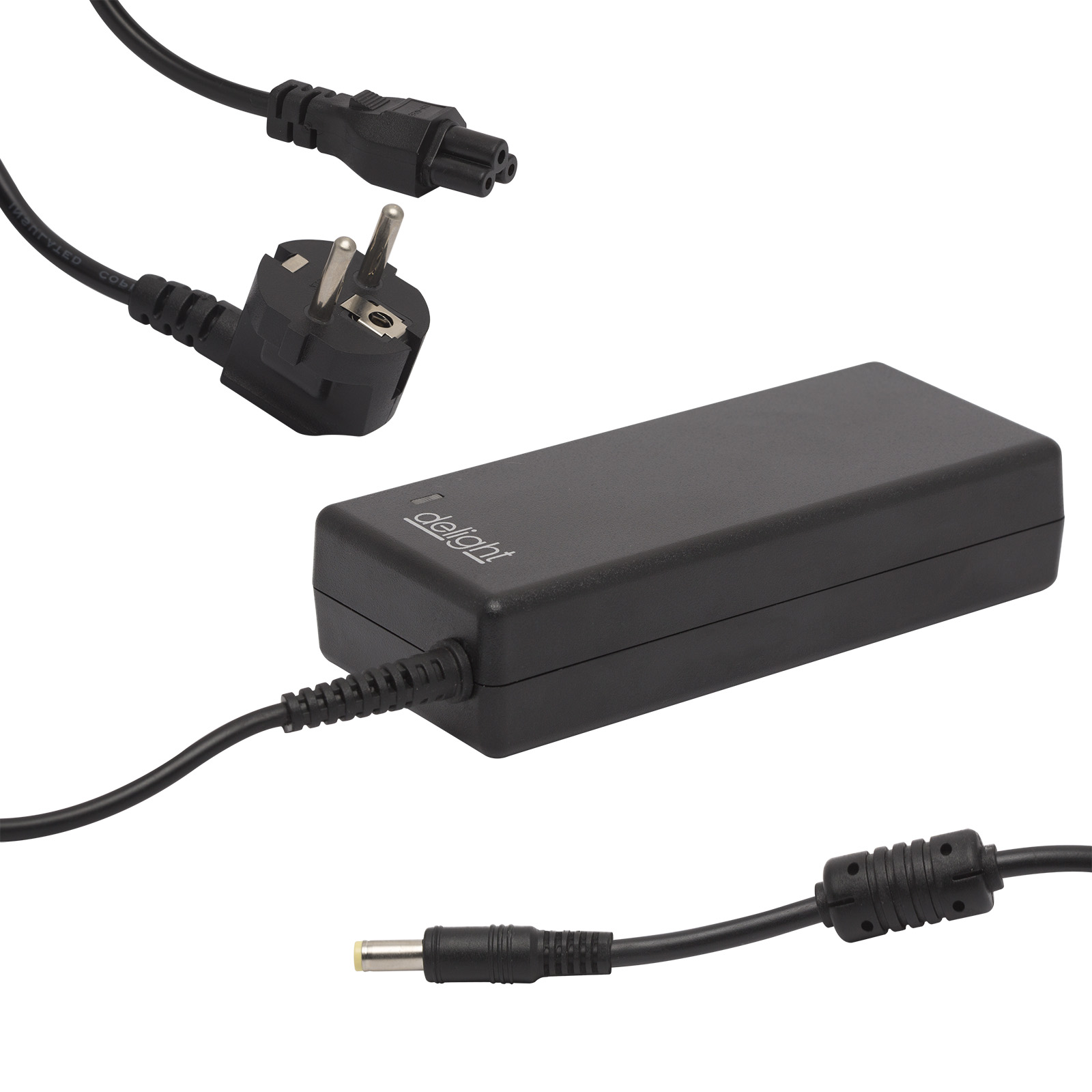 Universal laptop/notebook adapter with cable thumb