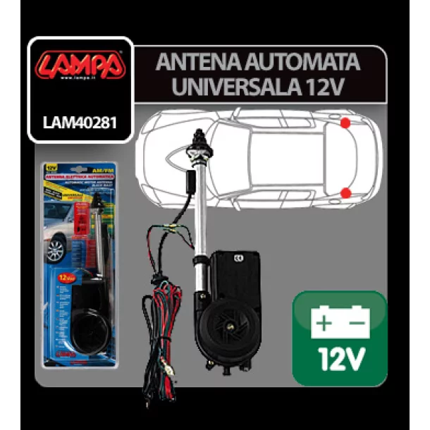Lampa Automatic motor antenna, 12v - Resealed