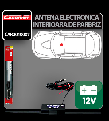 Antena electronica interioara de parbriz Carpoint 12V thumb