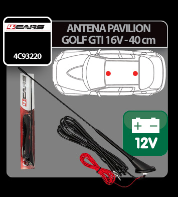 Antena pavilion cu amplificator semnal Golf GTI 16V 4Cars - 40cm thumb