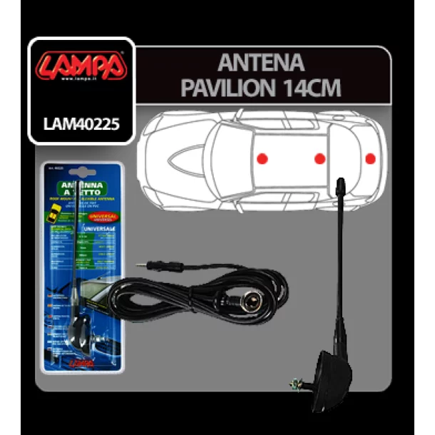 Lampa tetőantenna - 14cm-es