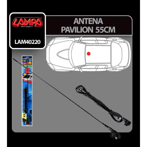 Lampa roof mount antenna - 55 cm