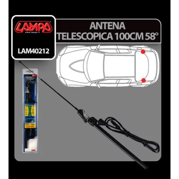 Lampa telescopic antenna - 100 cm - 58°