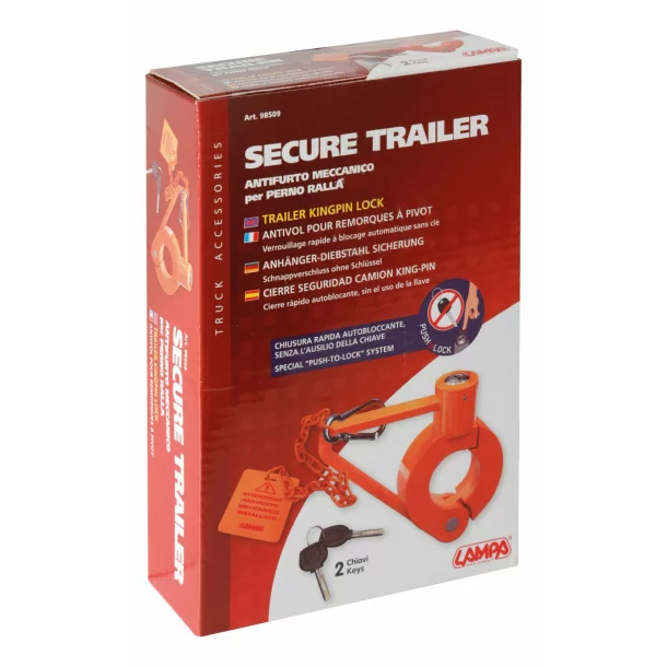 Antifurt blocare pivot cuplare semiremorca Secure Trailer