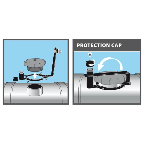 T-Block, fuel anti-theft device - Ø 80 mm