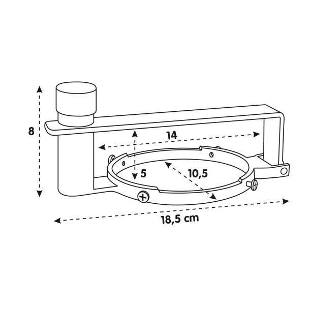 T-Block, fuel anti-theft device - Ø 80 mm