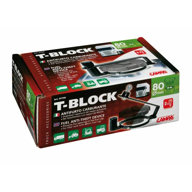 T-Block, fuel anti-theft device - Ø 80 mm