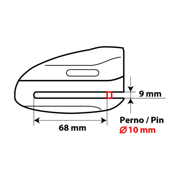 Jaw-XL, disk brake lock - Pin Ø 10 mm