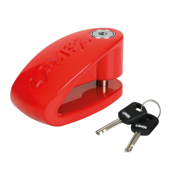 Stone XL, disk brake lock - Pin Ø 10 mm - Red