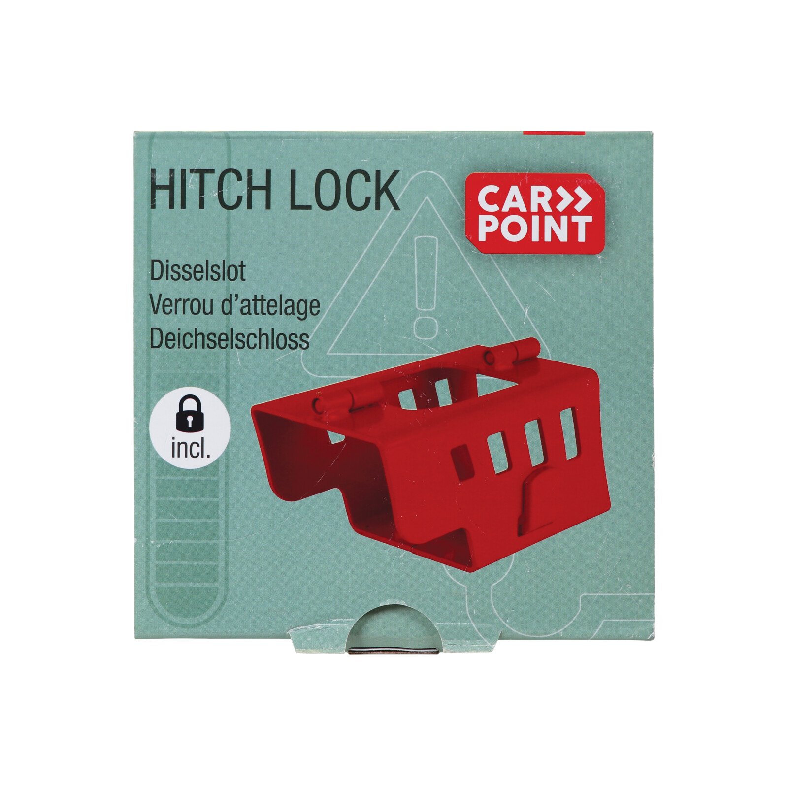 Carpoint Hitch Lock foldable with padlock thumb