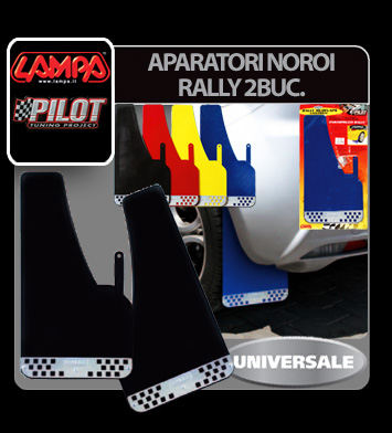 Rally universal mudflaps front / rear - Black thumb