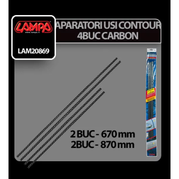 Aparatori usi Contour 4 - 4buc - Carbon