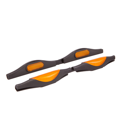 4Cars Door guard feflectors - 2pcs - Orange thumb