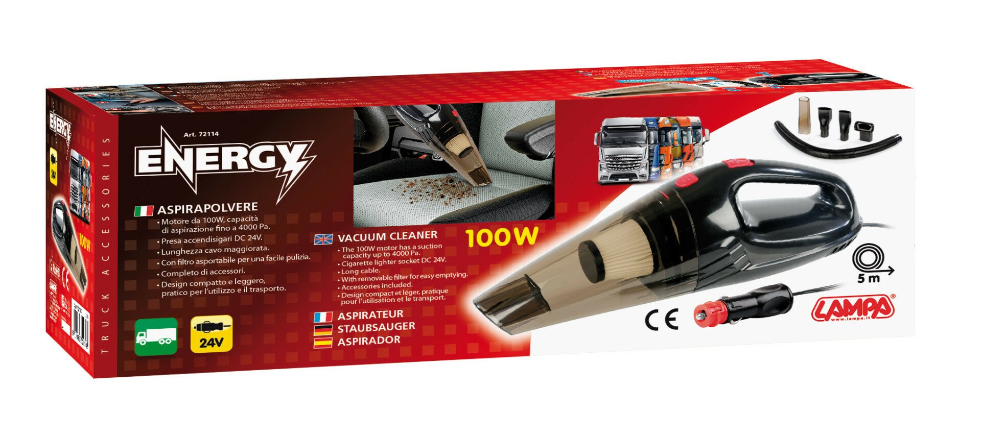 Energy, vacuum cleaner - 24V - 100W thumb