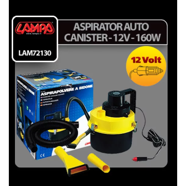 Canister vacuum cleaner - 12V - 160W