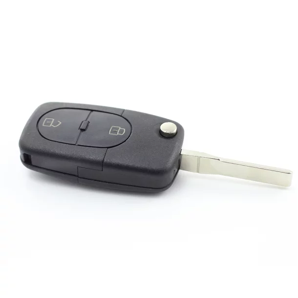Audi - Carcasă cheie tip briceag, cu 2 butoane,  - baterie 1616 - CARGUARD