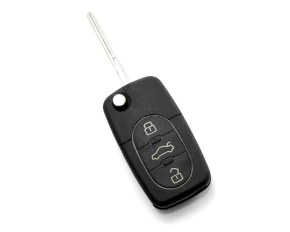 Audi - Carcasă cheie tip briceag, cu 3 butoane - baterie 1616 - CARGUARD