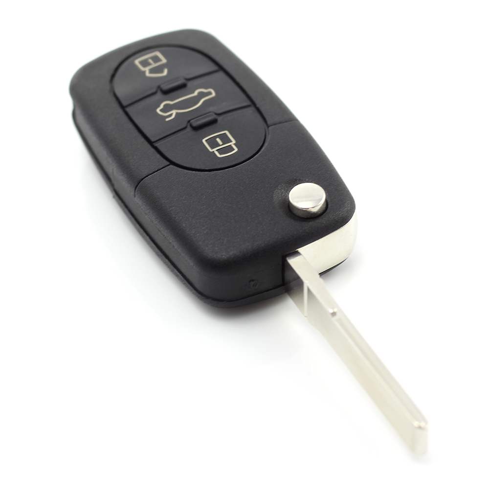 Audi - Carcasă cheie tip briceag, cu 3 butoane - baterie 1616 - CARGUARD thumb