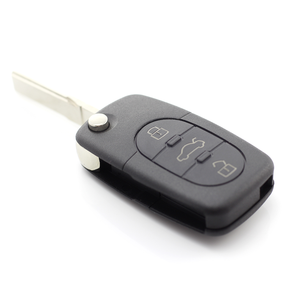 Audi - Carcasă cheie tip briceag, cu 3 butoane - baterie 2032 - CARGUARD thumb