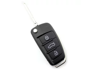 Audi - model nou - carcasă cheie tip briceag, cu 3 butoane - CARGUARD