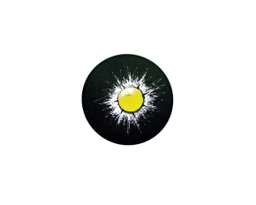 Autocolant 3D Crash Golfball 1buc - Galben