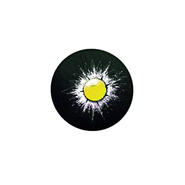 1db 3D Crash Golfball matrica - Sárga