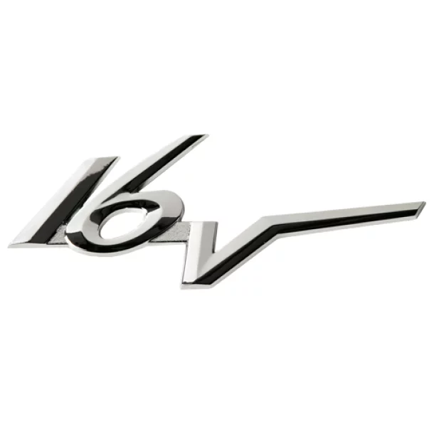 Chromed 3D emblem - 16V