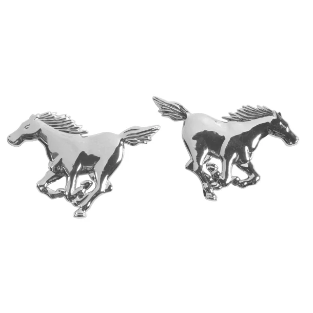 3D  sticker chrome 2 Horses