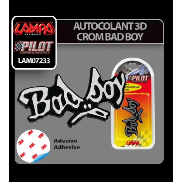 Autocolant 3D crom Bad Boy