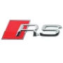 Chromed 3D emblem, bicolour - RS