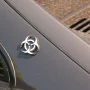 Carpoint Chromed 3D emblem - Bio Hazard