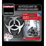 Carpoint Chromed 3D emblem - Bio Hazard