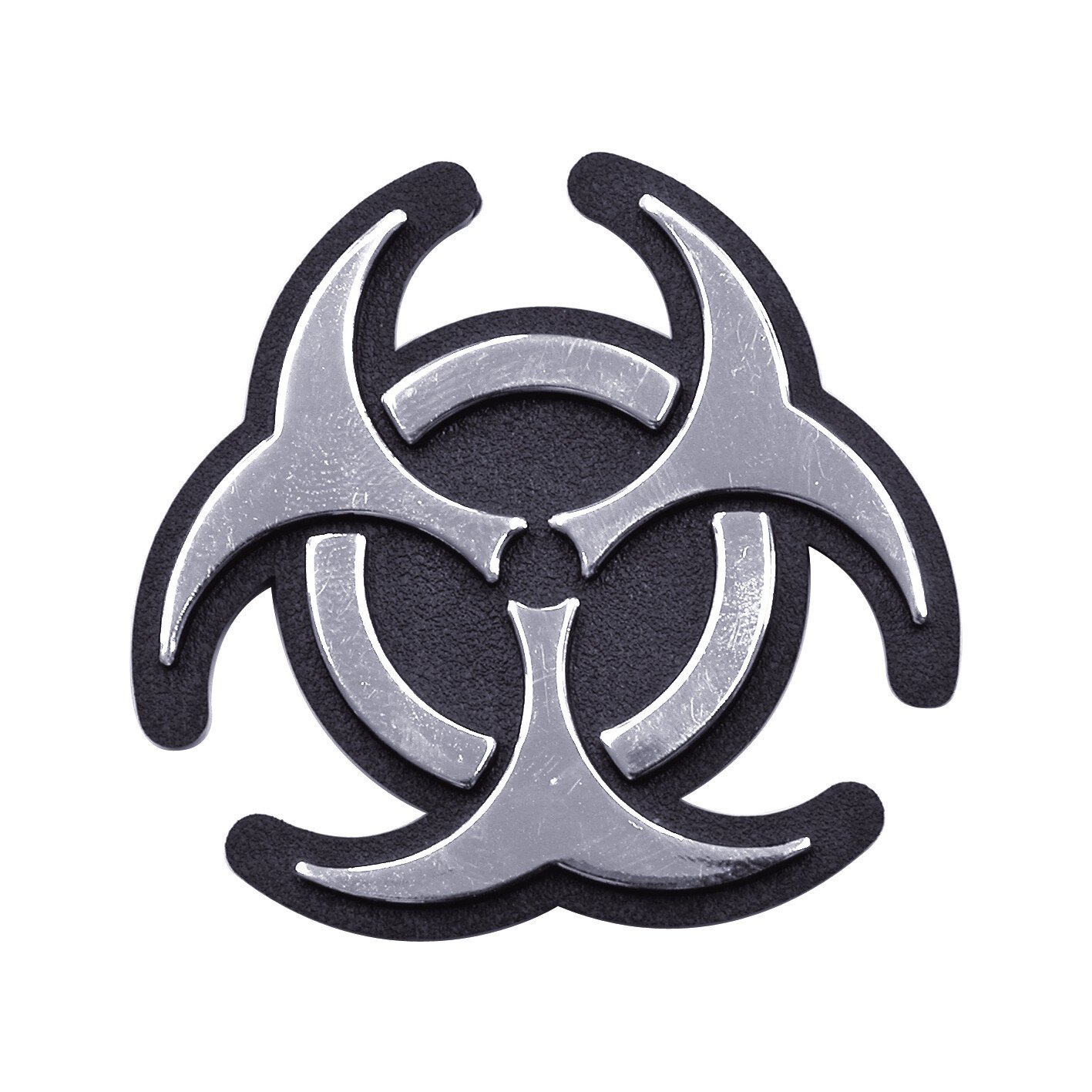 Carpoint Chromed 3D emblem - Bio Hazard thumb