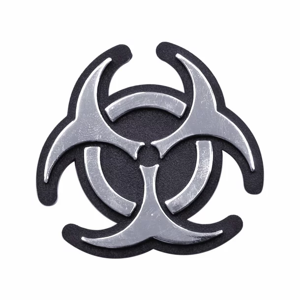 Carpoint Chromed 3D emblem - Bio Hazard