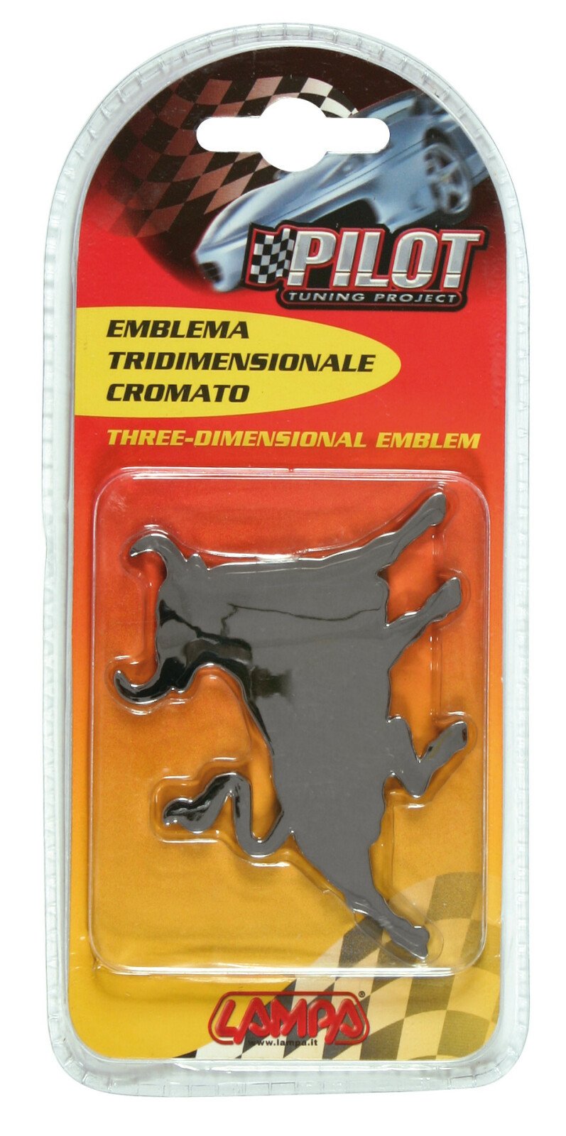 Chromed 3D emblem - Bull thumb