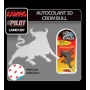 Autocolant 3D crom Bull