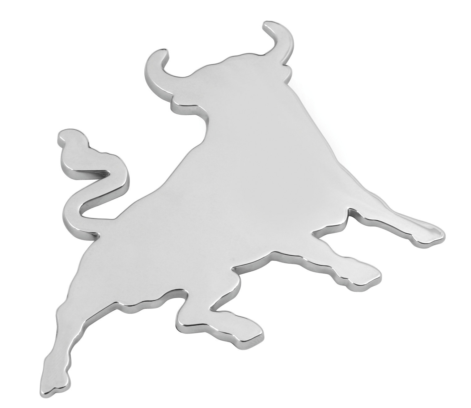 Chromed 3D emblem - Bull thumb