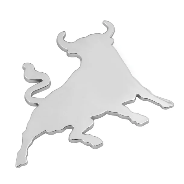 Chromed 3D emblem - Bull