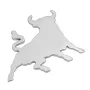 Chromed 3D emblem - Bull