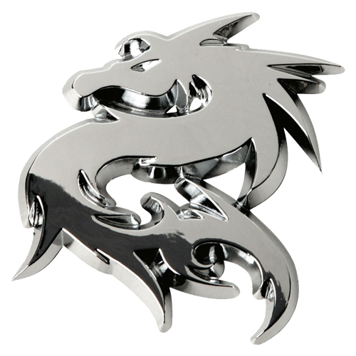 Chromed 3D emblem - Dragon thumb