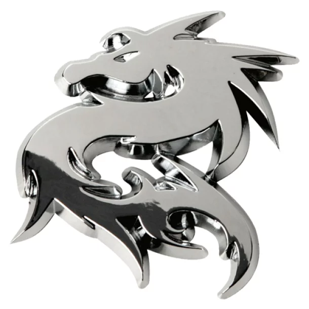 Chromed 3D emblem - Dragon