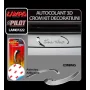 Autocolant 3D crom kit decoratiuni Commas