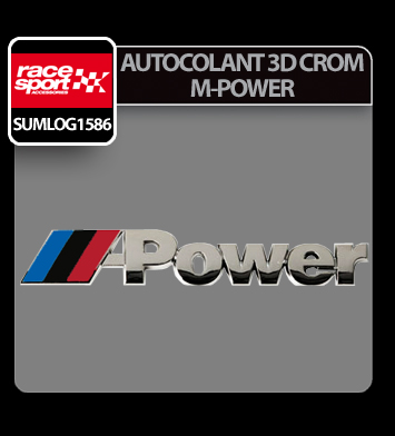 Chromed 3D emblem - M-Power thumb